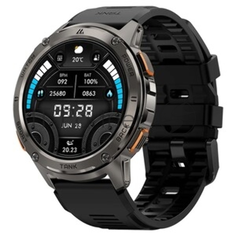 Умные часы KOSPET Tank T4, 1.43 AMOLED, Bluetooth, WR50, серебристый