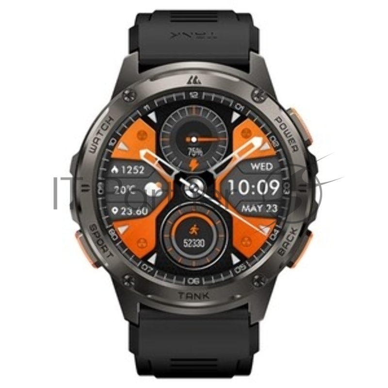Умные часы KOSPET Tank T4, 1.43 AMOLED, Bluetooth, WR50, серебристый
