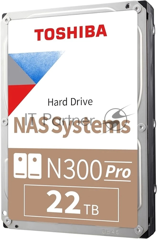 Жесткий диск HDD Toshiba N300 PRO NAS SATA3 3.5 22TB 7200 1024Mb 6Gb/s 1 year warranty (replacement ST22000NT001, WD221KFGX)
