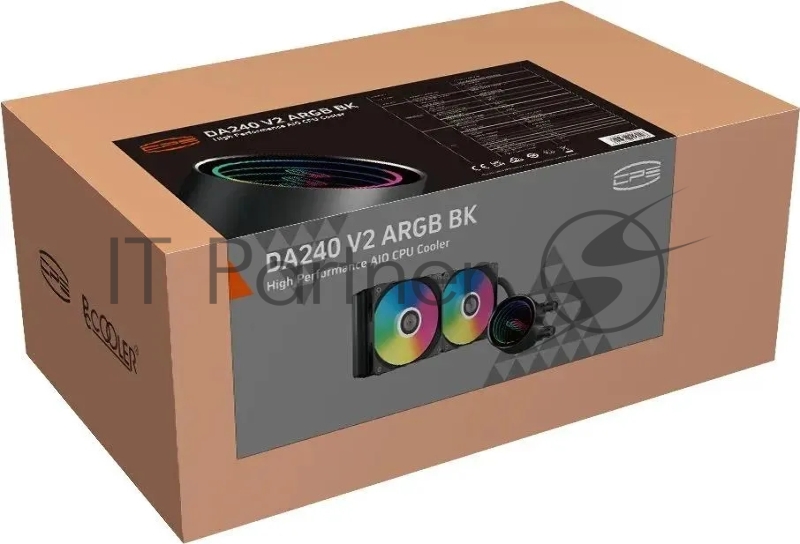 Система водяного охлаждения PcCooler DA240 V2 ARGB Soc-AM5/AM4/1200/1700/1851 черный 4-pin 33.8dB Al Ret (DA240 V2 ARGB BK)