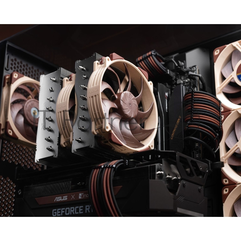 Кулер для процессора/ CPU Cooler Noctua NH-D15 G2 LBC (228W, 4-pin PWM, 168mm, Al/Cu, 8x6mm, 2x140mm, 91.5CFM, 24.8dBA, 1500RPM, S: 1851/1700/1200/115X, AM5/AM4, Beige/Brown)