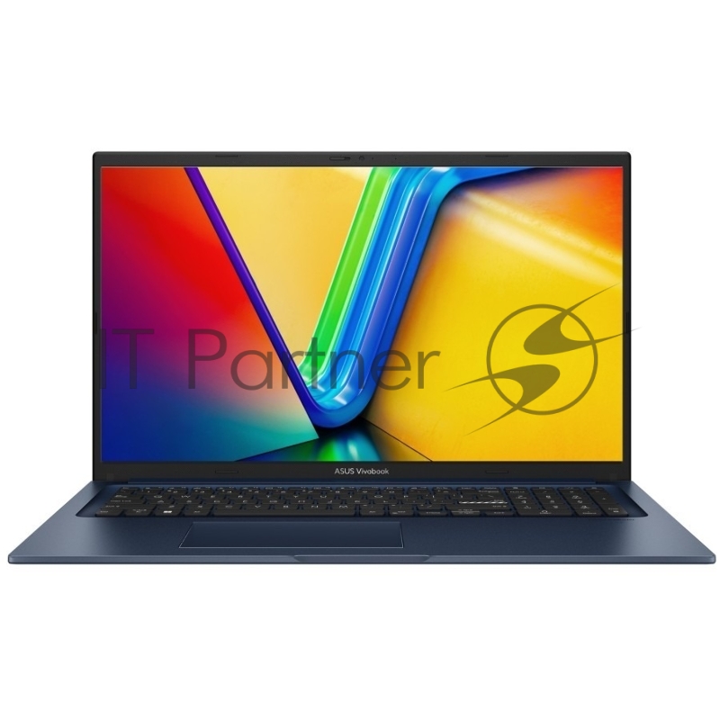 Ноутбук ASUS VivoBook 17 X1704VA-AU1166/17.3/IPS/Intel Core i7 150U/16GB/512GB SSD/Intel Graphics/Без ОС/синий/2.1kg