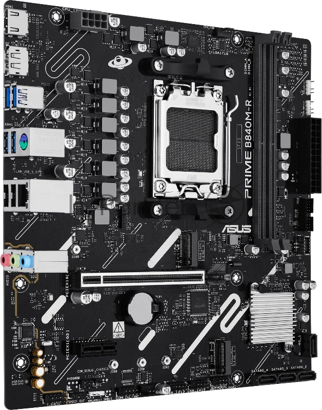 Материнская плата Asus PRIME B840M-R Socket AM5 AMD B840 2xDDR5 mATX AC`97 8ch(7.1) GbLAN RAID+HDMI+DP
