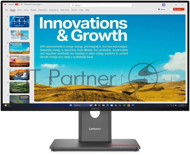 Монитор Lenovo 23.8 ThinkVision P24QD-40 черный IPS LED 4ms 16:9 HDMI матовая HAS Piv 1500:1 300cd 178гр/178гр 2560x1440 120Hz DP QHD USB
