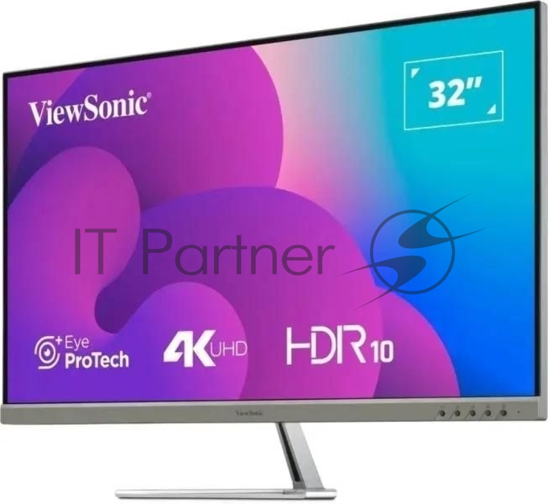 Монитор ViewSonic 31.5 VX3276-4K-MHD-2 серебристый VA LED 16:9 HDMI M/M матовая 350cd 178гр/178гр 3840x2160 60Hz DP 4K 6.9кг