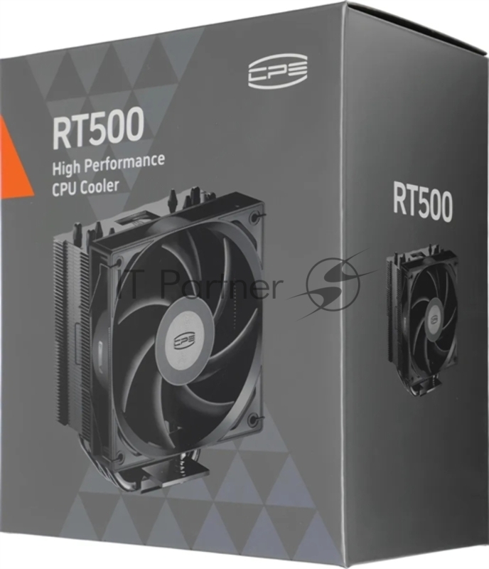 Устройство охлаждения(кулер) PcCooler RT500 BK Soc-AM5/AM4/1200/1700/1851 черный 4-pin 34.9dB Al+Cu