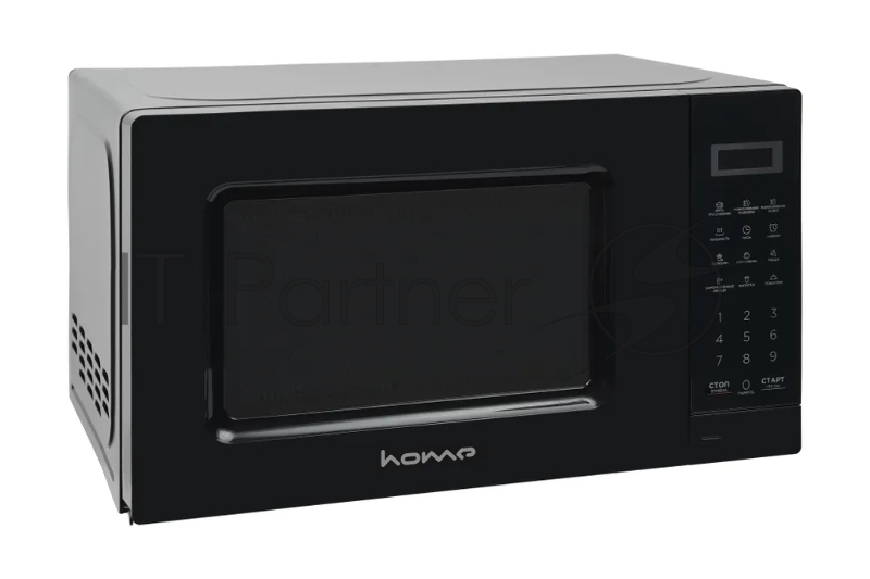 Микроволновая печь HOME HDM207BB черный, 20 л, 700 Вт, переключатели - кнопки, поворотный механизм