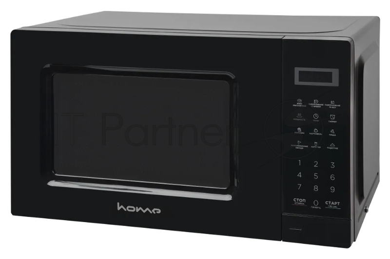 Микроволновая печь HOME HDM207BB черный, 20 л, 700 Вт, переключатели - кнопки, поворотный механизм