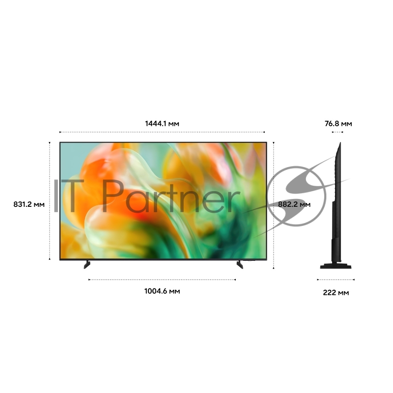 Телевизор Samsung UE65M80HAUXPY, 65, черный, Mini LED, 4K Ultra HD, 120Hz, Tizen