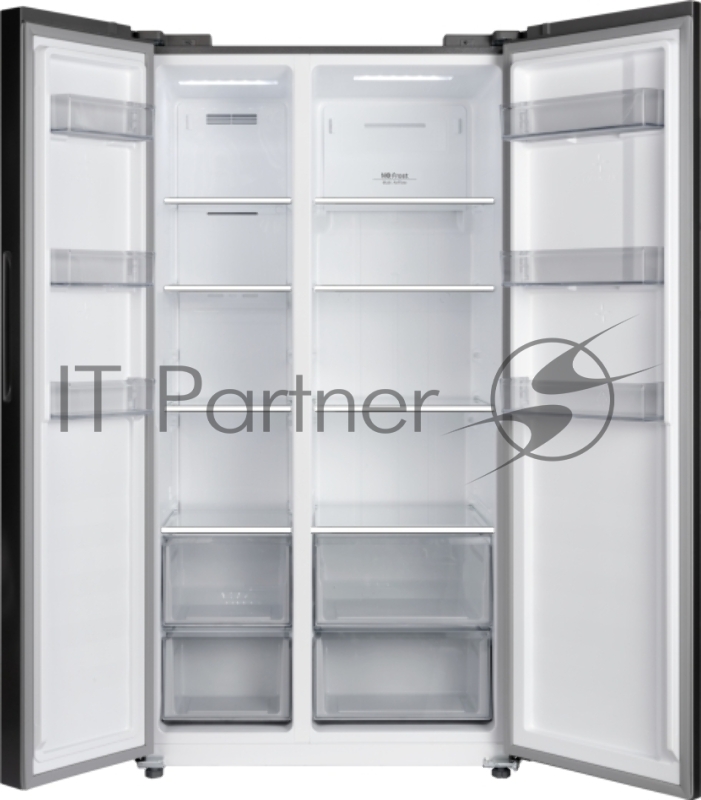 Холодильник Weissgauff WSBS 550 Built-in NoFrost Inverter 2-хкамерн. черный