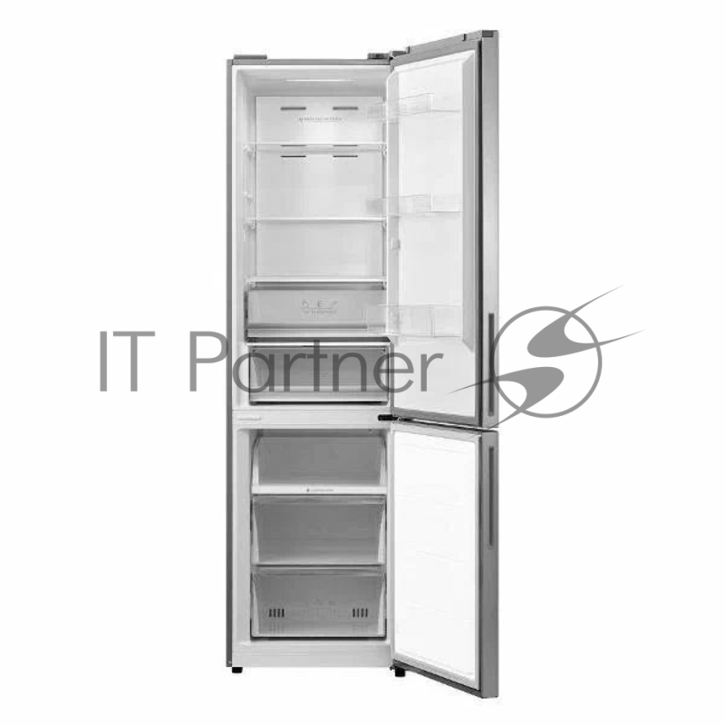 Холодильник General Electronics GE-IC401s серый двухкамерный 256/104л морозилка снизу, No Frost