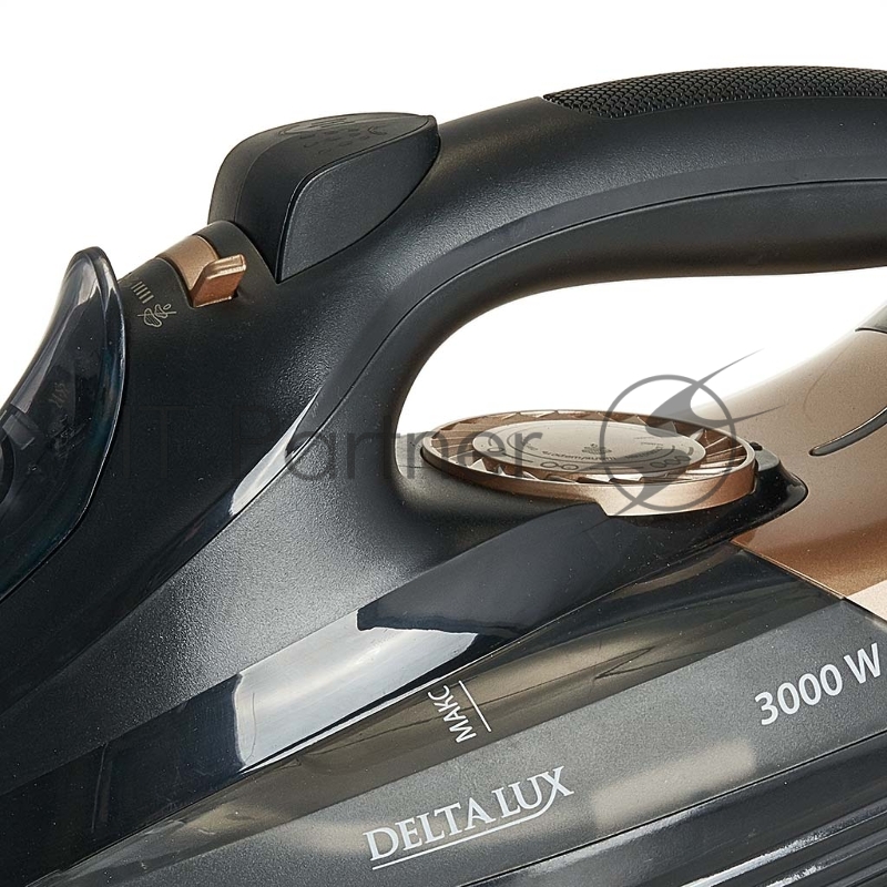Утюг DELTA LUX DE-3008 Black/gold