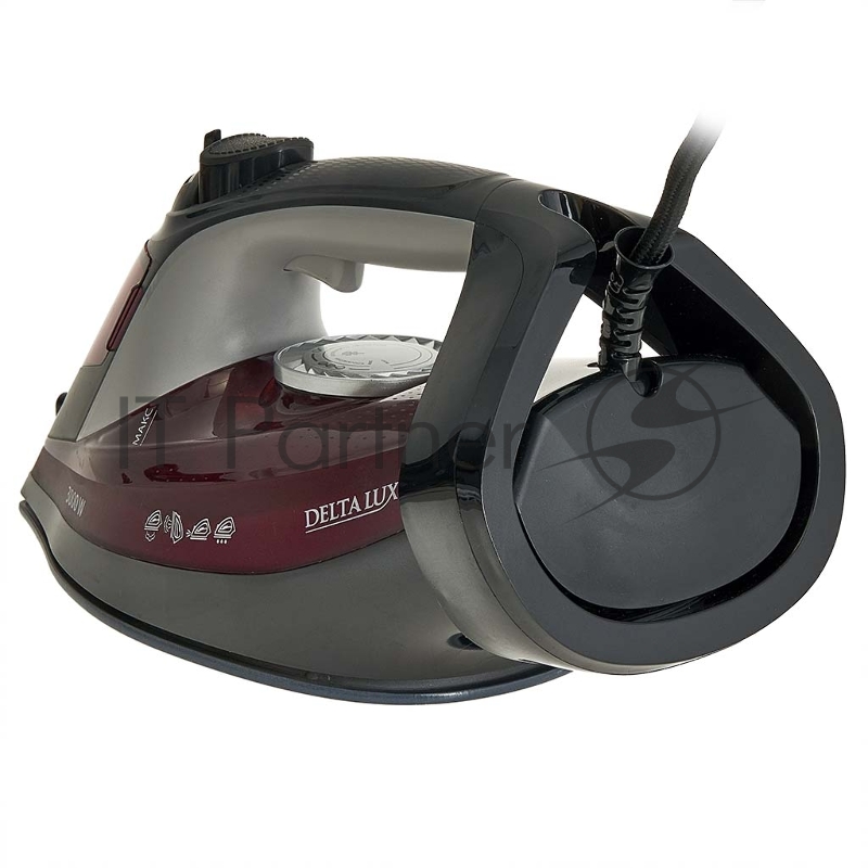 Утюг DELTA LUX DE-3009 Black/bordo