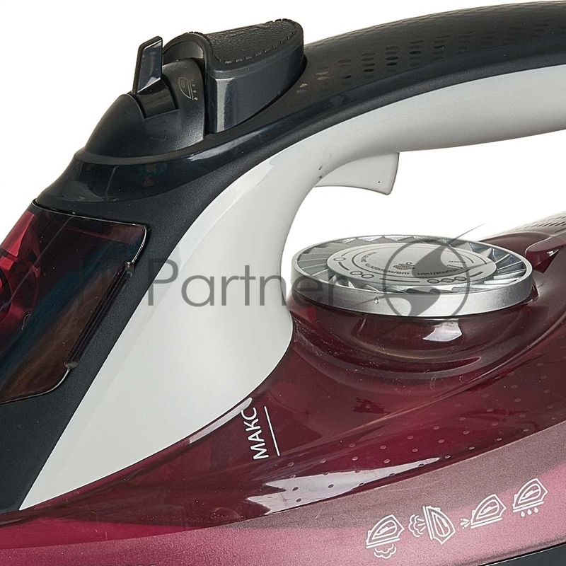 Утюг DELTA LUX DE-3009 Black/bordo