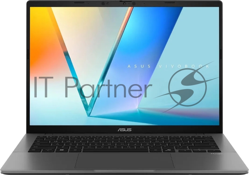 ASUS Vivobook S14 OLED M3407HA AMD Ryzen 7 260 3800MHz/14/1920x1200/16GB/512GB SSD/AMD Radeon 780M/Wi-Fi/Bluetooth/Windows 11 Pro (90NB16E1-M005M0_Win11P) Grey