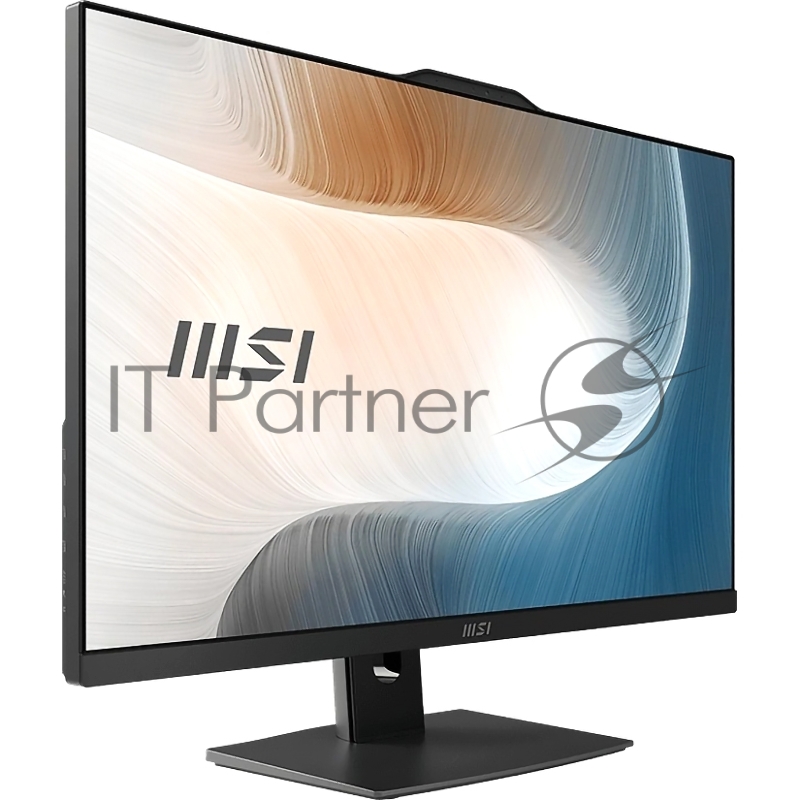 Моноблок/ MSI Modern AM272P 1MA-1463XRU 27(1920x1080 IPS)/Intel Core 3 100U(1.2Ghz)/8192Mb/256PCISSDG Graphics/Cam/BT/WiFi/war 1y/7.5kg/Black/noOS + Wireless KB+M