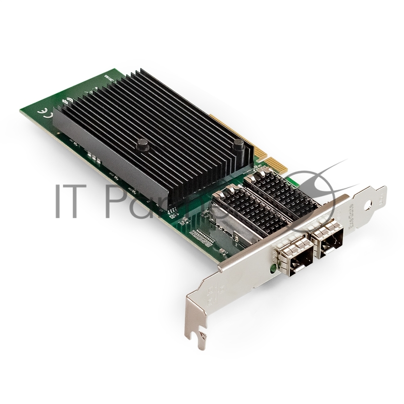 Сетевой адаптер ExeGate EXE-X710-2SFP+ (PCI-E x8 v.3, порты 2x SFP+, Dual 10Gb/s, Server NIC Chipset Intel FTXL710)