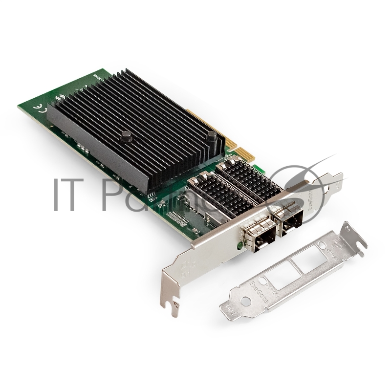 Сетевой адаптер ExeGate EXE-X710-2SFP+ (PCI-E x8 v.3, порты 2x SFP+, Dual 10Gb/s, Server NIC Chipset Intel FTXL710)