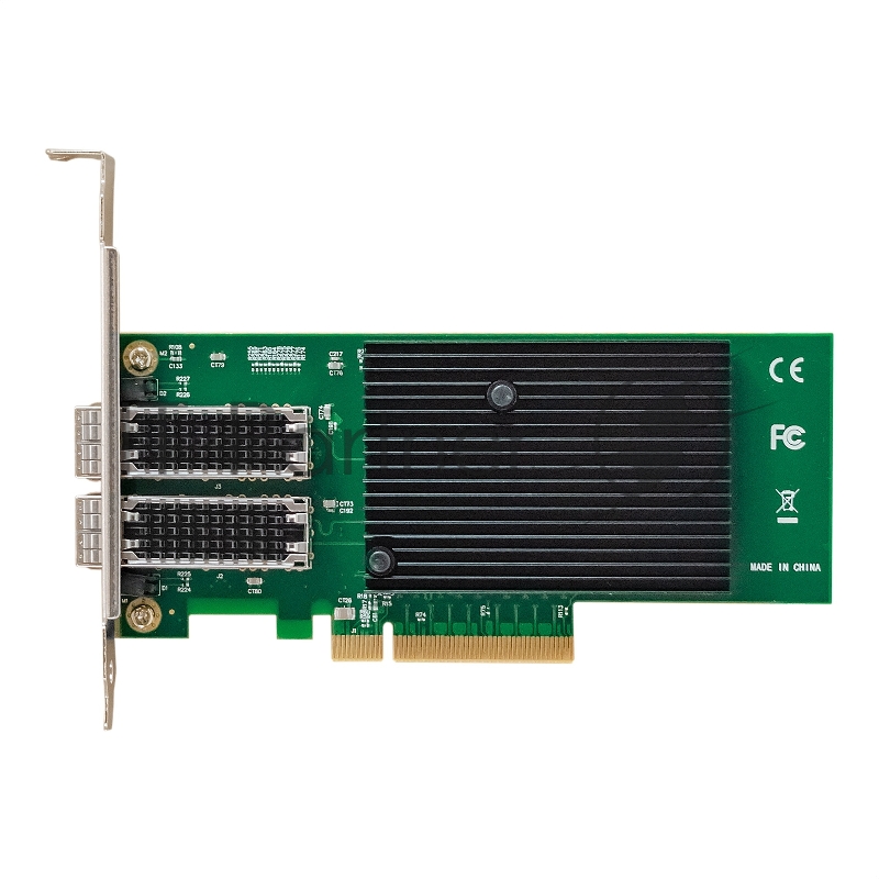 Сетевой адаптер ExeGate EXE-X710-2SFP+ (PCI-E x8 v.3, порты 2x SFP+, Dual 10Gb/s, Server NIC Chipset Intel FTXL710)