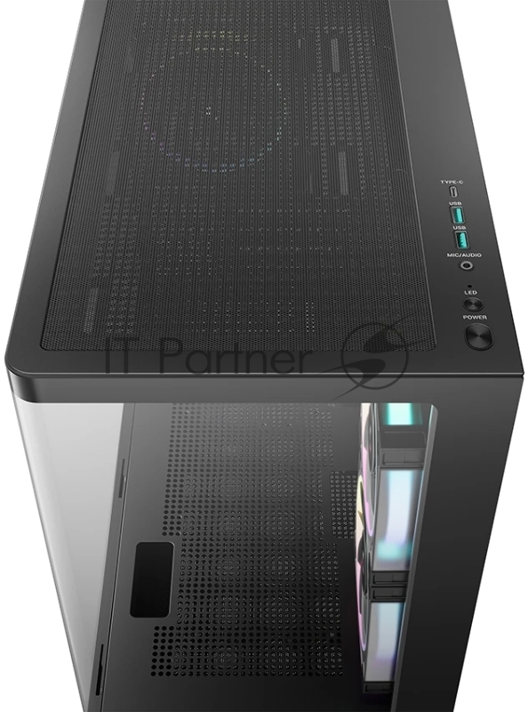Корпус Deepcool CG380U 3F черный без БП mATX 6x120mm 3x140mm 2xUSB3.0 audio bott PSU