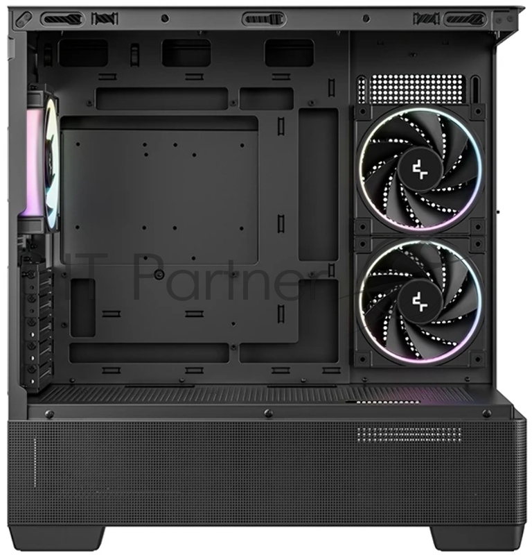 Корпус Deepcool CG380U 3F черный без БП mATX 6x120mm 3x140mm 2xUSB3.0 audio bott PSU