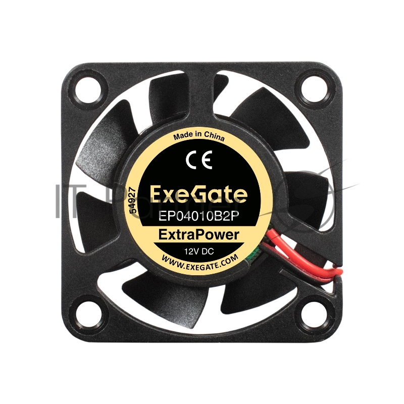 Вентилятор 12В DC ExeGate ExtraPower EP04010B2P (40x40x10 мм, 2-Ball (двойной шарикоподшипник), 2pin, 7800RPM, 38dBA)