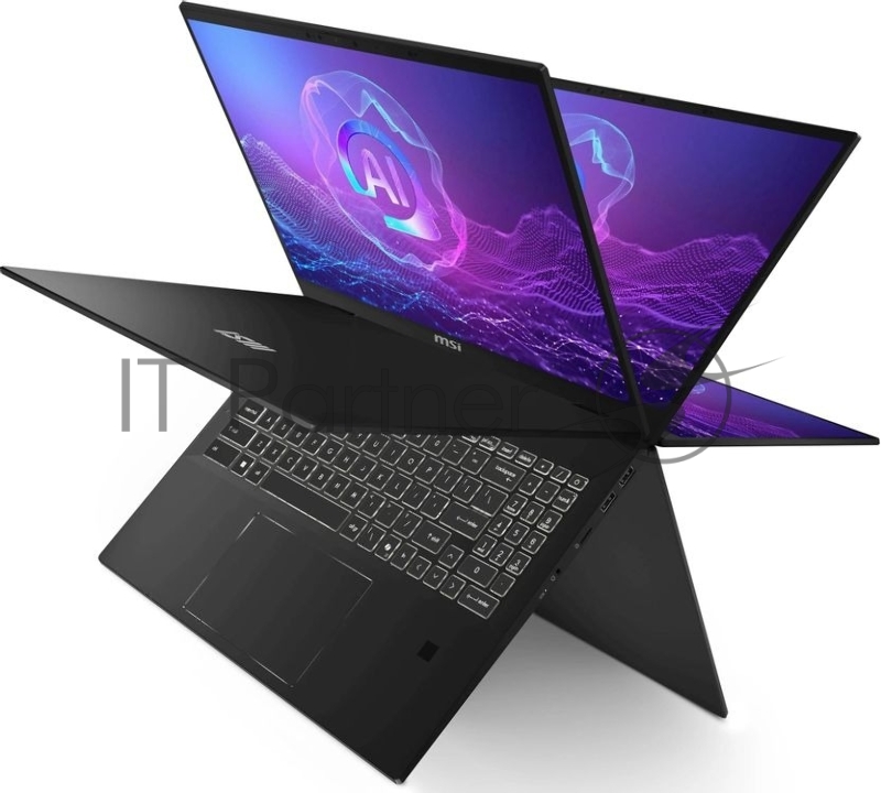 Ноутбук MSI Summit 16 AI Evo A2HMTG-057RU/16/IPS/Intel Core Ultra 7 255H/16Gb/1Tb SSD/Intel Arc/Windows 11 Home/черный/2.1kg