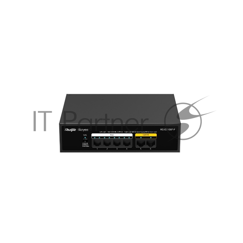 PoE Коммутатор Ruijie/ Reyee RG-ES106F-P