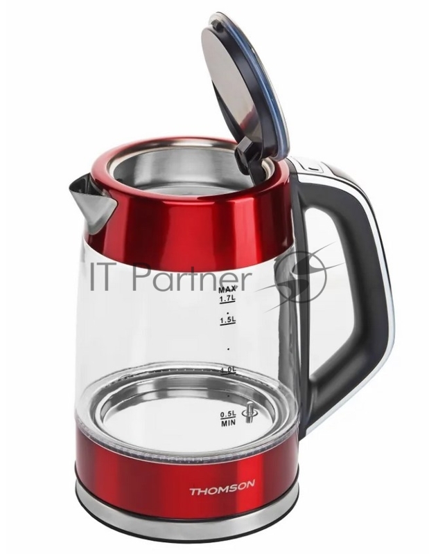 Чайник электрический Thomson K20ES-2001 GLASS 1.7L RED