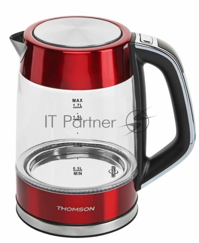 Чайник электрический Thomson K20ES-2001 GLASS 1.7L RED