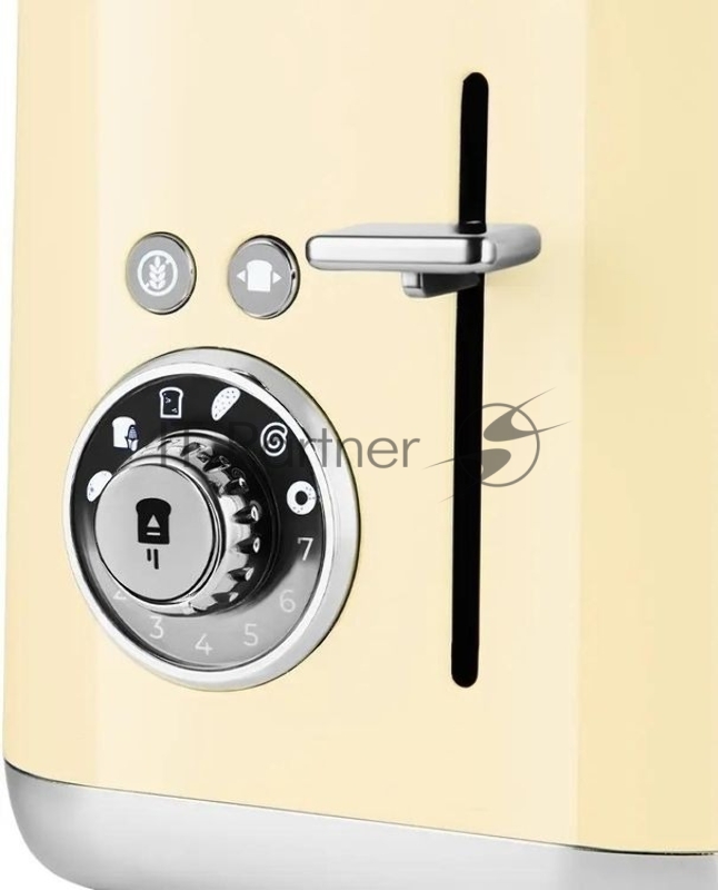 Тостер Kitfort КТ-6558 815Вт бежевый/стальной