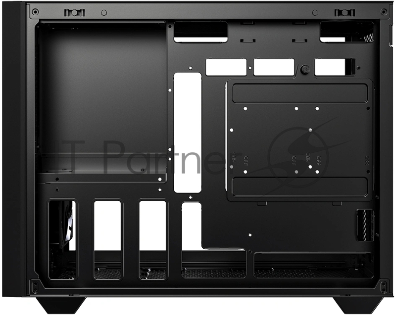 Корпус Case ID-Cooling FLOW 500 AIR Black mATX/win TG/2 fans/Gen2 Type C/CPU180mm/ GPU 403mm/no PSU