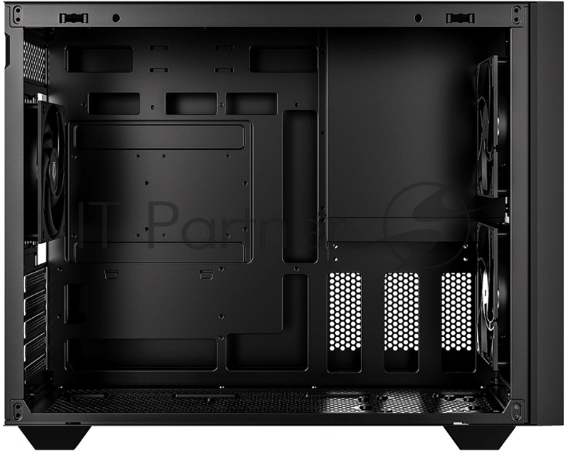 Корпус Case ID-Cooling FLOW 500 AIR Black mATX/win TG/2 fans/Gen2 Type C/CPU180mm/ GPU 403mm/no PSU