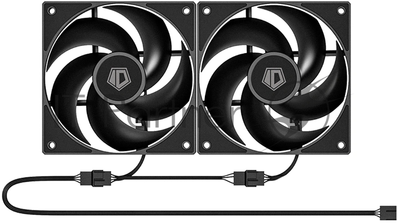 Корпус Case ID-Cooling FLOW 500 AIR Black mATX/win TG/2 fans/Gen2 Type C/CPU180mm/ GPU 403mm/no PSU
