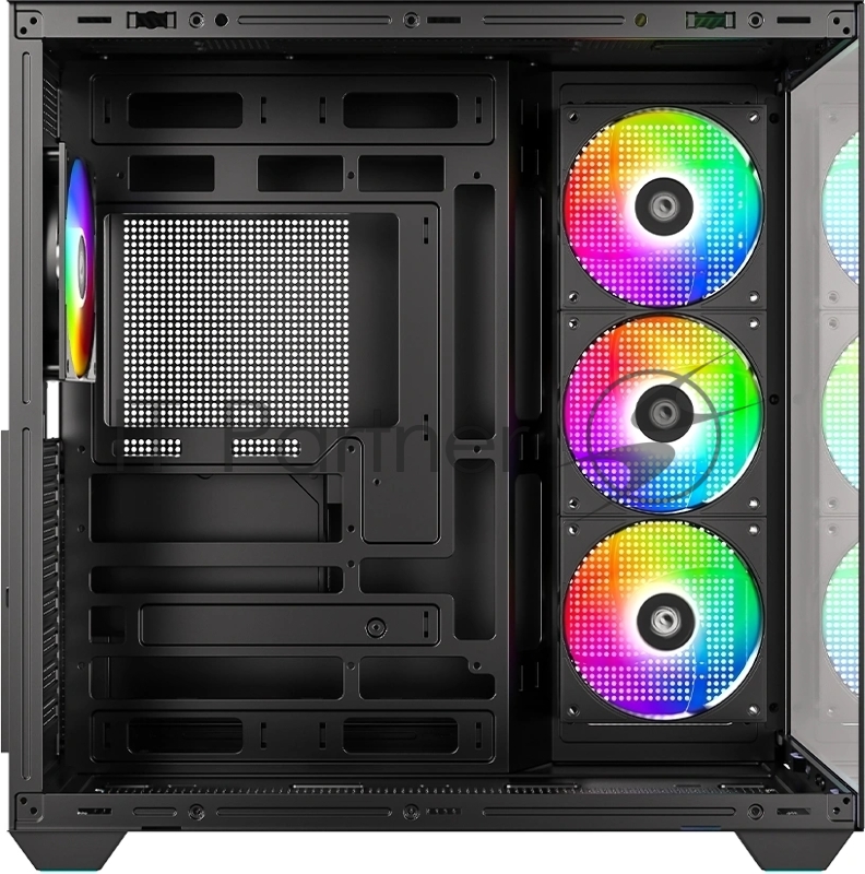 Корпус Case ID-Cooling VIEW 510 ARGB Black ATX/win TG/4 fans/Gen2 Type C/CPU 162mm/GPU 407mm/ no PSU