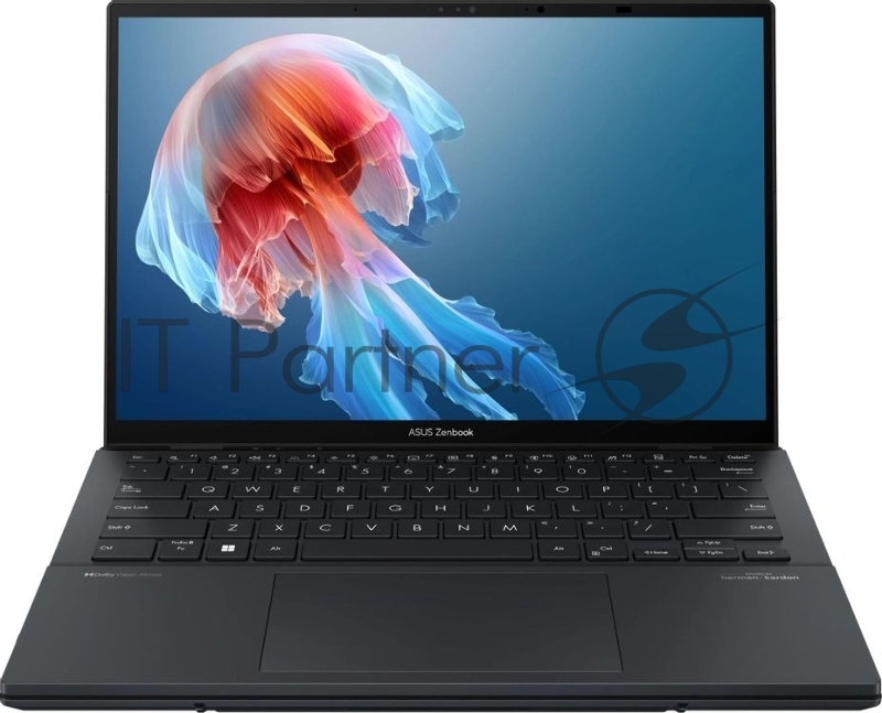 Ноутбук Asus ZenBook Duo UX8406CA-QL460X Core Ultra 7 255H 16Gb SSD512Gb Intel Arc 14 OLED Touch WUXGA (1920x1200) Windows 11 Pro dk.grey WiFi BT Cam Bag (90NB14X1-M00UA0)