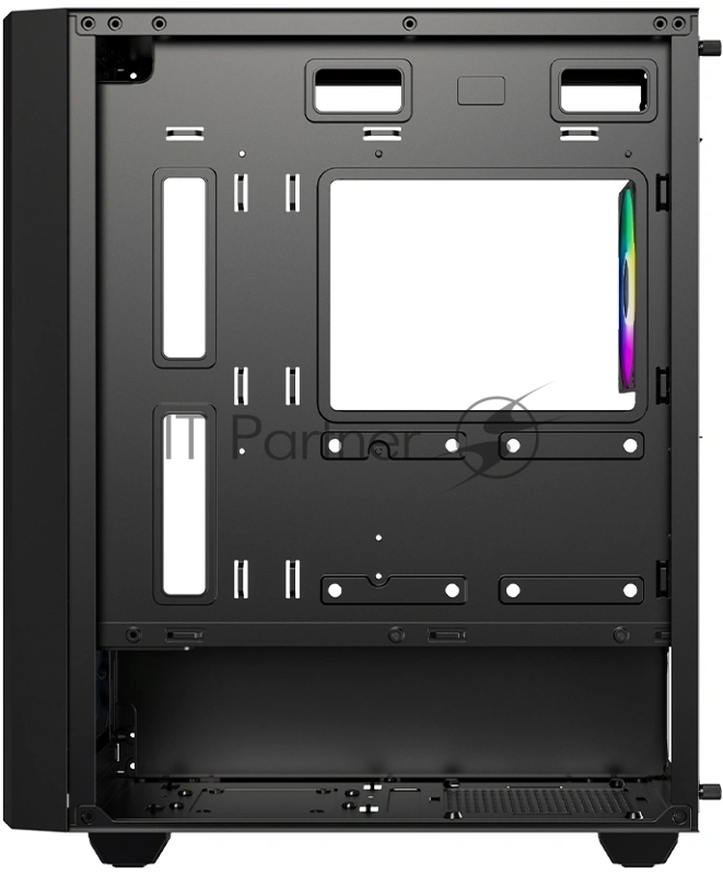 Корпус Case ID-Cooling WARE 300 ARGB Black mATX/win TG/ 4 fans/ Type C/ CPU 160mm/ GPU 320mm/ no PSU