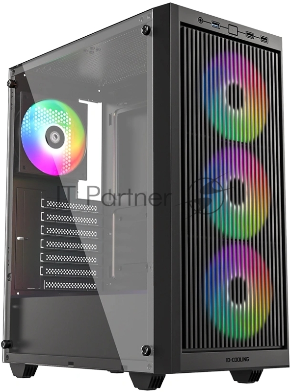 Корпус Case ID-Cooling WARE 310 ARGB Black ATX/ win TG/ 4 fans/ Type C/ CPU 160mm/ GPU 320mm/ no PSU