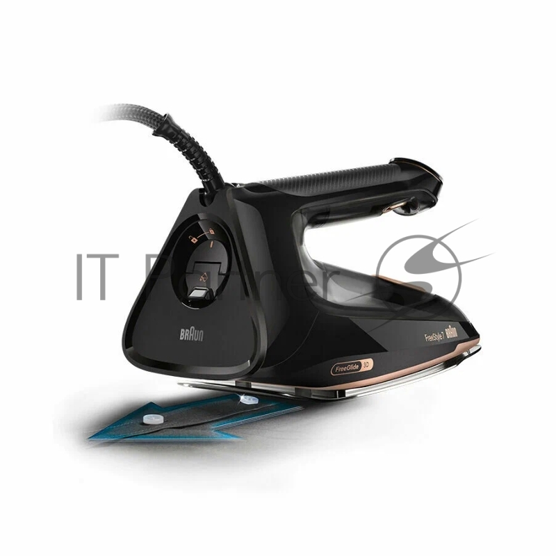 Утюг Braun FI7276BK черный/золотистый, 2000 Вт, 55 г/мин, 240 г/мин, 350 мл