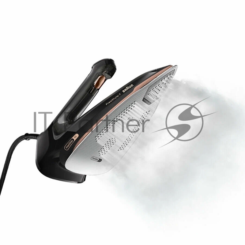 Утюг Braun FI7276BK черный/золотистый, 2000 Вт, 55 г/мин, 240 г/мин, 350 мл