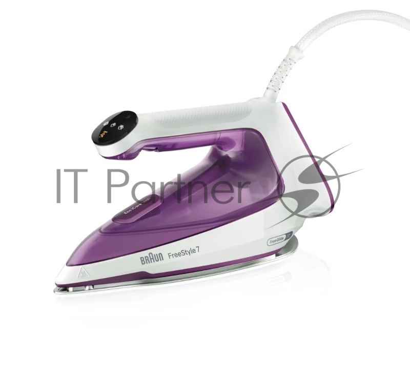 Утюг Braun FI7215VI белый/фиолетовый, 2000 Вт, 55 г/мин, 240 г/мин, 350 мл
