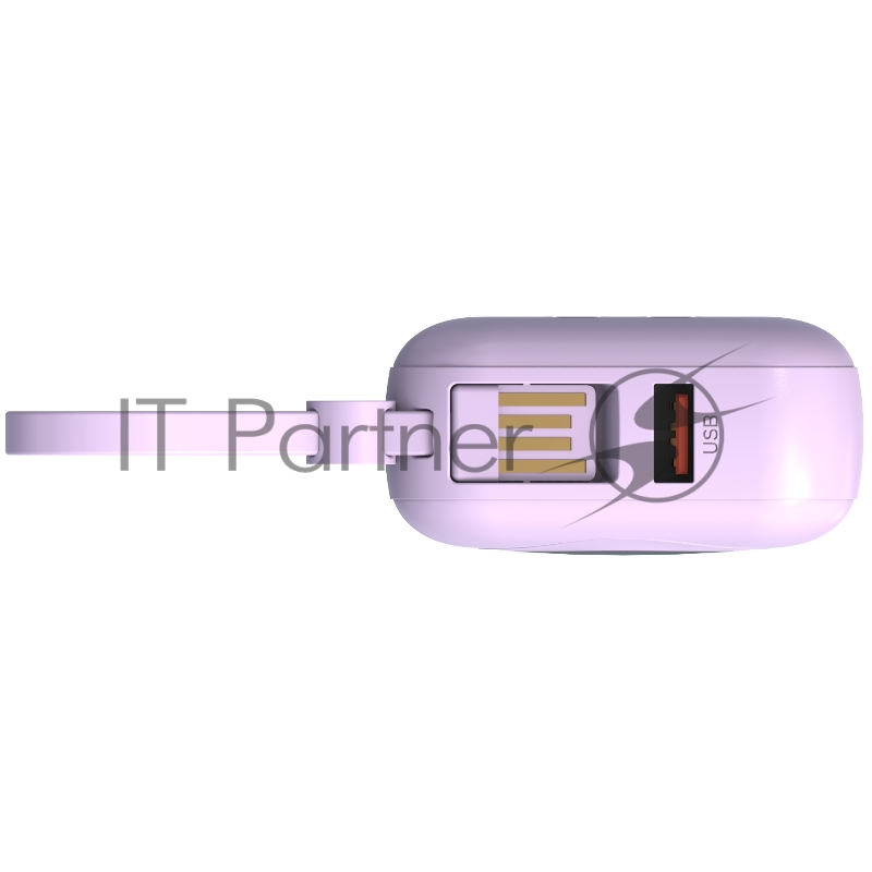 Портативный аккумулятор TOLT Lit LT-LM10T, 10000mAh, 22,5W, fast charging and PD, violet/ Powerbank TOLT Lit LT-LM10T, 10000mAh, 22,5W, fast charging and PD, violet