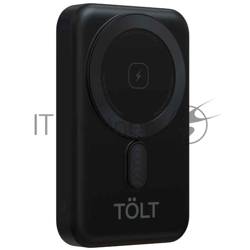 Портативный аккумулятор TOLT Seg KW101 Black, 10000mAh, 22,5W, fast charging and PD, wireless, magnetic, black, CCC/ Powerbank TOLT Seg KW101 Black, 10000mAh, 22,5W, fast charging and PD, wireless, magnetic, black, CCC