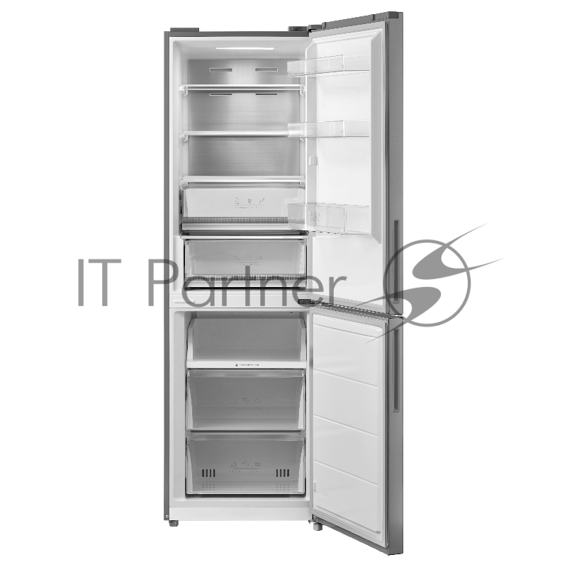 Холодильник KORTING KNFC 61811 X, отдельностоящий, сенсорное управление, цифровой дисплей, объем 320 л (216+104), NoFrost, динамическое охлаждение, интенсивное охлаждение Super Cool, интенсивная заморозка, зона свежести, LED освещение, энергоэффектив