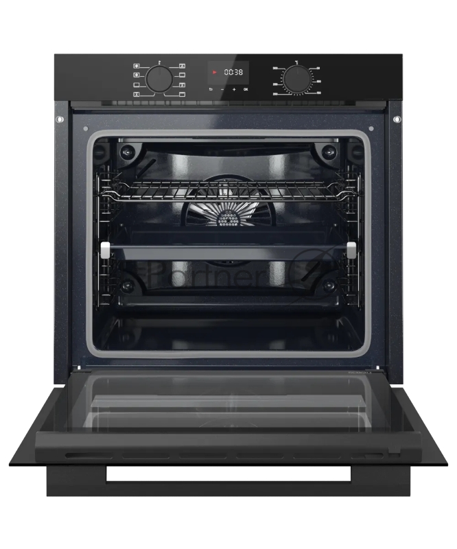 Духовой шкаф Kuppersberg HF 608 Black, доводчик двери, цвет черный, цвет фурнитуры черный