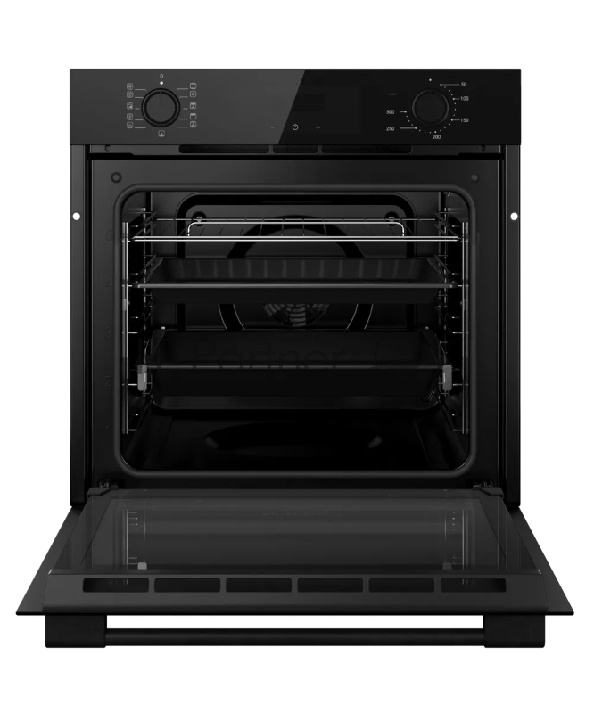 Духовой шкаф Kuppersberg HO 622 BX, High-Tech, 78 л, комбинированное управление, дисплей, таймер, 11 режимов, макс. температура 300 градусов, гриль, телескопические направляющие (на 1 уровень), энергоэффективность А, цвет черный, цвет фурнитуры черны