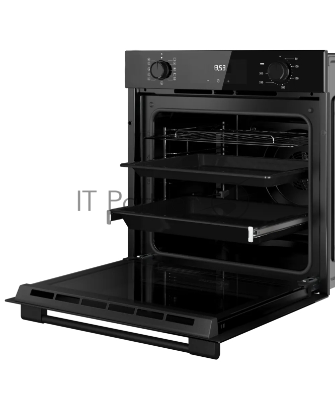 Духовой шкаф Kuppersberg HO 622 BX, High-Tech, 78 л, комбинированное управление, дисплей, таймер, 11 режимов, макс. температура 300 градусов, гриль, телескопические направляющие (на 1 уровень), энергоэффективность А, цвет черный, цвет фурнитуры черны