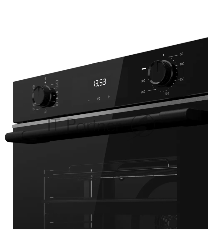 Духовой шкаф Kuppersberg HO 622 BX, High-Tech, 78 л, комбинированное управление, дисплей, таймер, 11 режимов, макс. температура 300 градусов, гриль, телескопические направляющие (на 1 уровень), энергоэффективность А, цвет черный, цвет фурнитуры черны