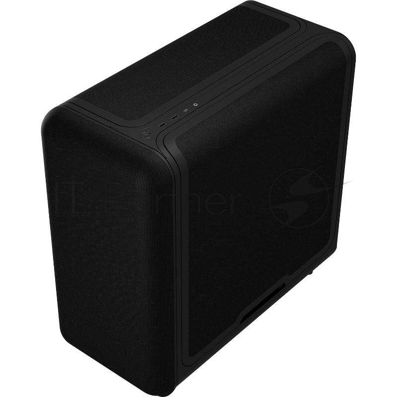 Корпус без блока питания Case HYTE X50 Air, Midi-Tower, no fans, 2xUSB-A 3.2, 1xUSB Type-C, E-ATX, ATX, mATX, mITX Pitch Black