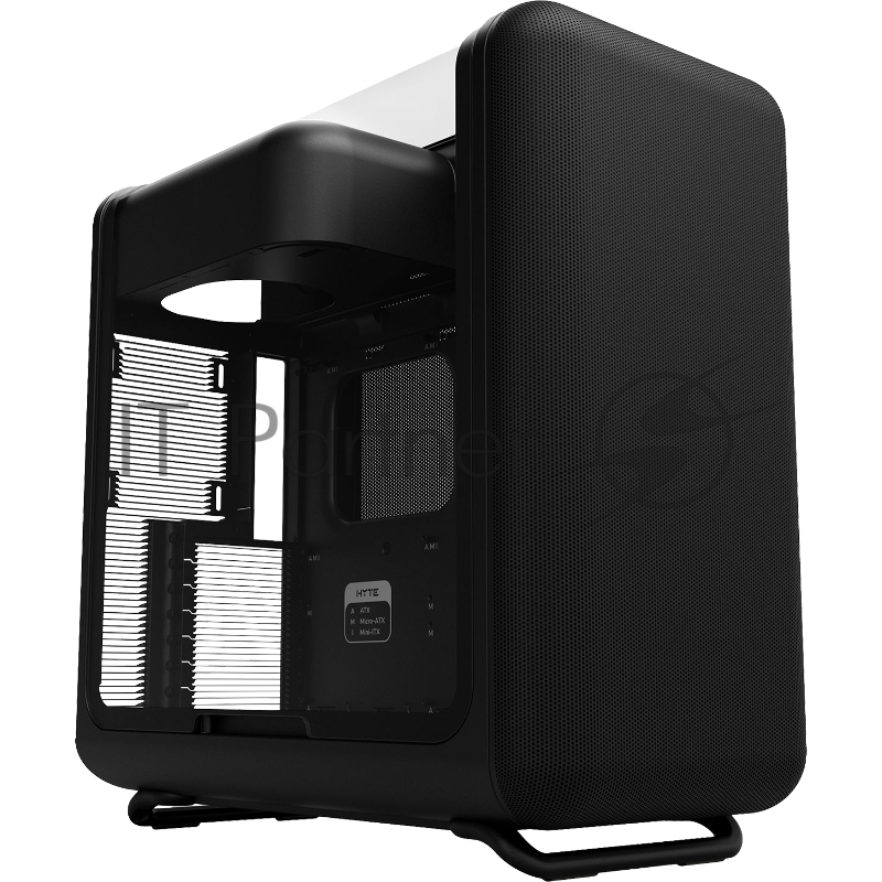 Корпус без блока питания Case HYTE X50, Midi-Tower, TG, no fans, 2xUSB-A 3.2, 1xUSB Type-C, E-ATX, ATX, mATX, mITX Pitch Black